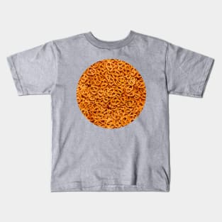 Mini Salty Pretzel Knots Food Photo Circle Crop Kids T-Shirt